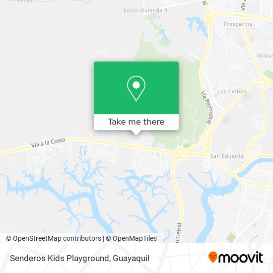 Senderos Kids Playground map