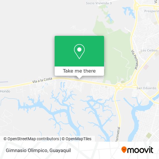 Gimnasio Olimpico map