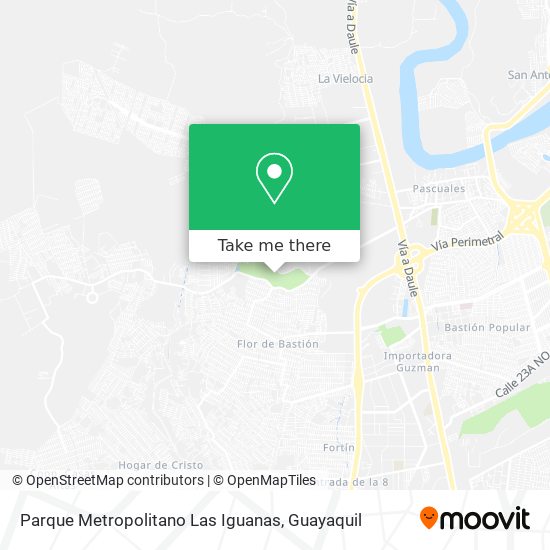 Parque Metropolitano Las Iguanas map