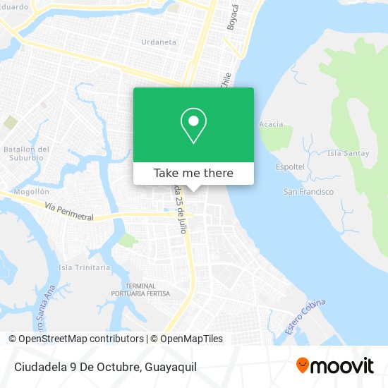 Mapa de Ciudadela 9 De Octubre