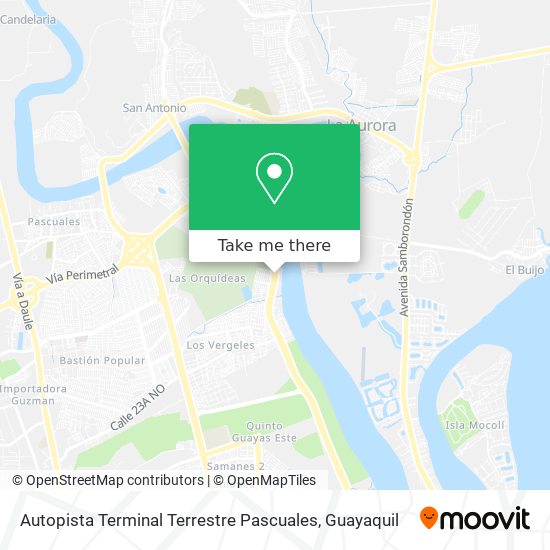 Autopista Terminal Terrestre Pascuales map