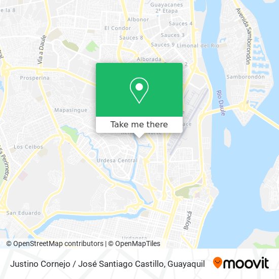 Justino Cornejo / José Santiago Castillo map