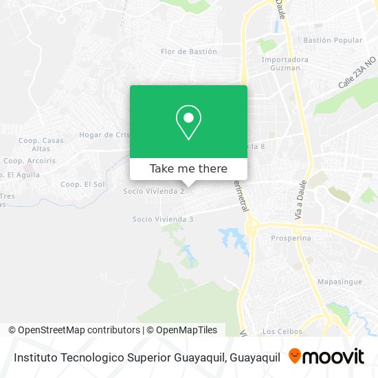 Instituto Tecnologico Superior Guayaquil map