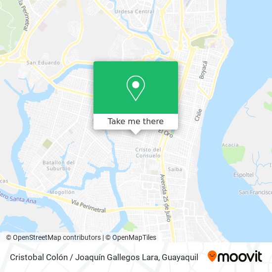 Mapa de Cristobal Colón / Joaquín Gallegos Lara