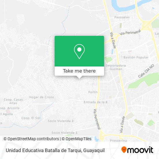 Unidad Educativa Batalla de Tarqui map