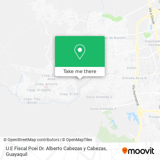 Mapa de U.E Fiscal Pcei Dr. Alberto Cabezas y Cabezas