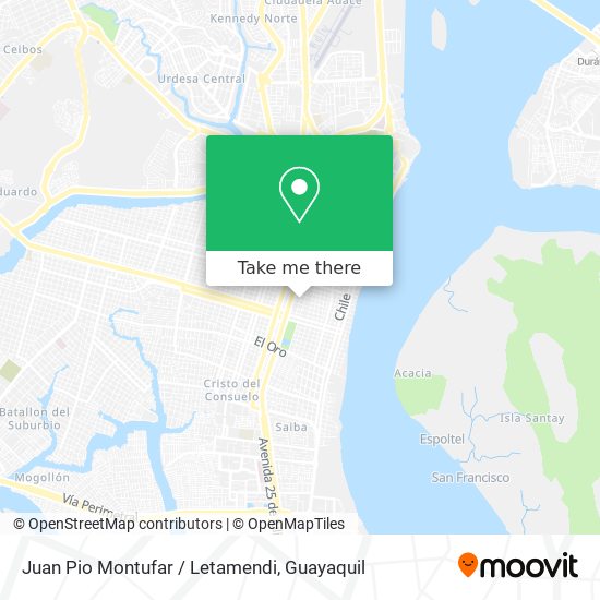 Juan Pio Montufar / Letamendi map