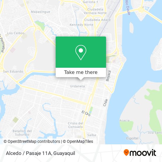 Mapa de Alcedo / Pasaje 11A