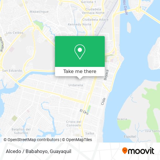 Alcedo / Babahoyo map