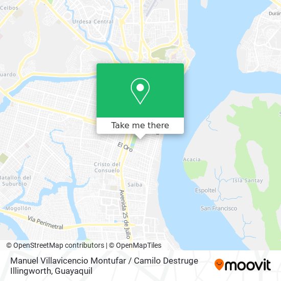 Manuel Villavicencio Montufar / Camilo Destruge Illingworth map