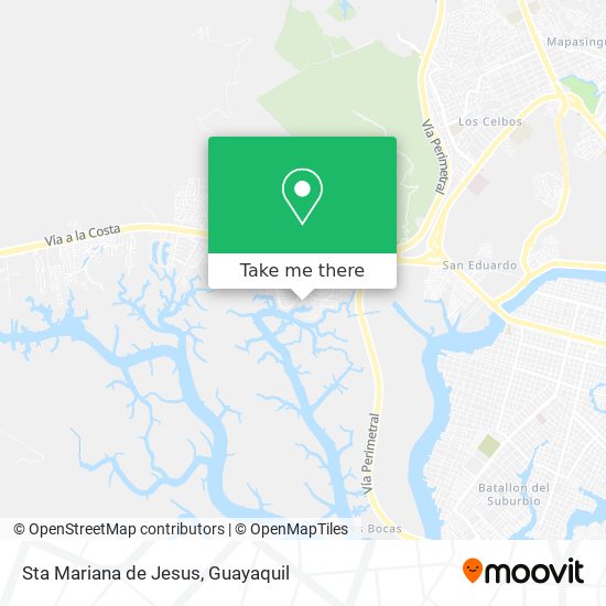 Sta Mariana de Jesus map