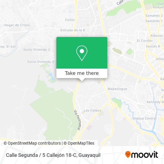 Mapa de Calle Segunda / 5 Callejón 18-C