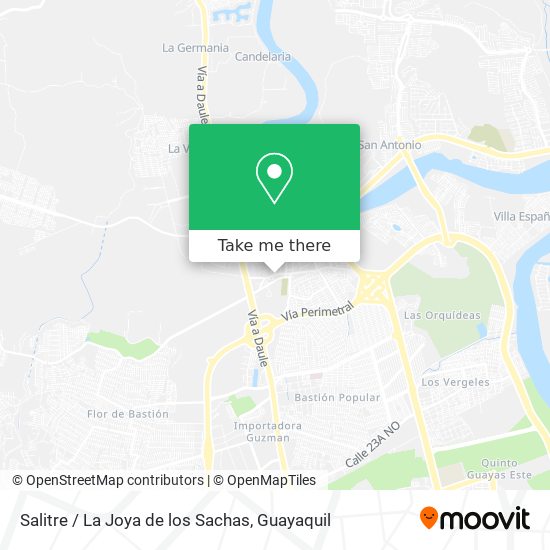 Salitre / La Joya de los Sachas map