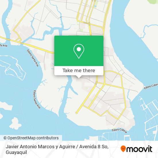Javier Antonio Marcos y Aguirre / Avenida 8 So map