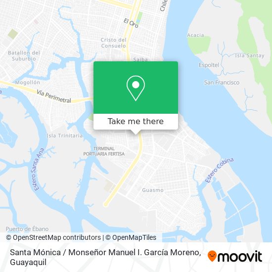 Santa Mónica / Monseñor Manuel I. García Moreno map