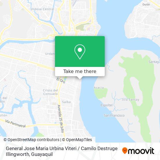 Mapa de General Jose Maria Urbina Viteri / Camilo Destruge Illingworth