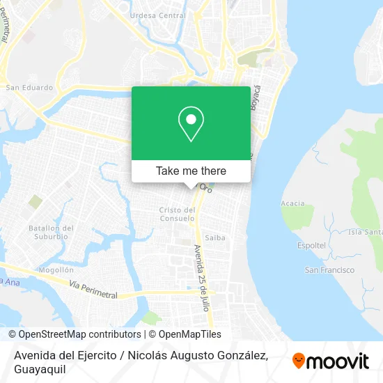 Avenida del Ejercito / Nicolás Augusto González map