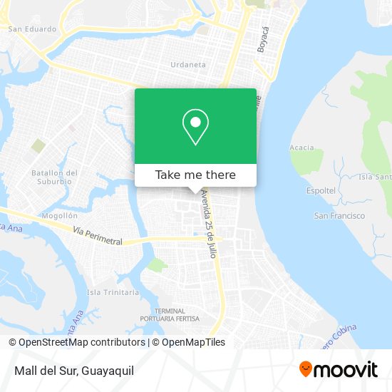 Mall del Sur map