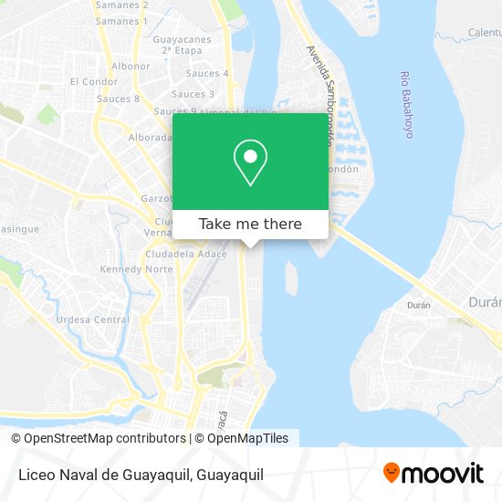 Mapa de Liceo Naval de Guayaquil