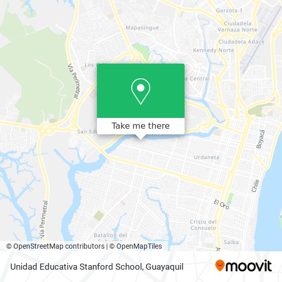 Unidad Educativa Stanford School map