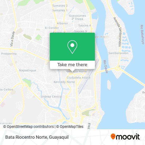 Mapa de Bata Riocentro Norte