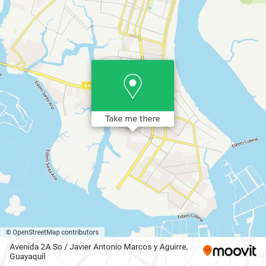 Avenida 2A So / Javier Antonio Marcos y Aguirre map