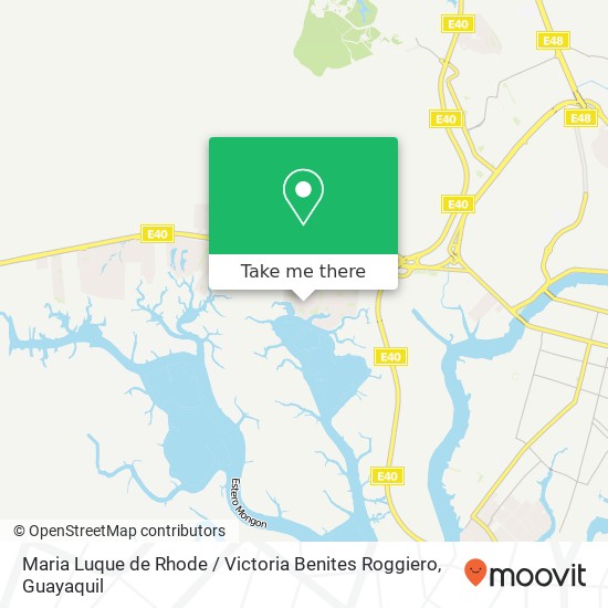 Maria Luque de Rhode / Victoria Benites Roggiero map