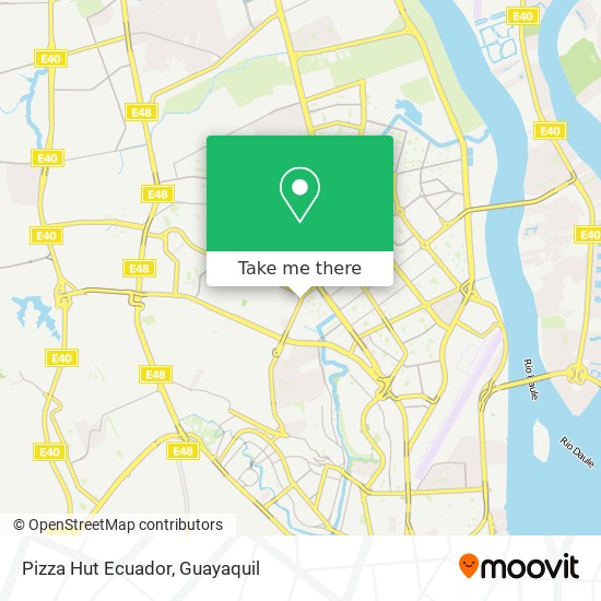 Pizza Hut Ecuador map