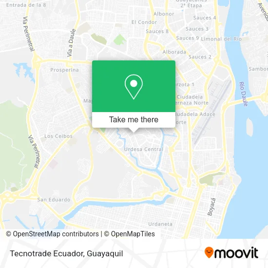 Mapa de Tecnotrade Ecuador