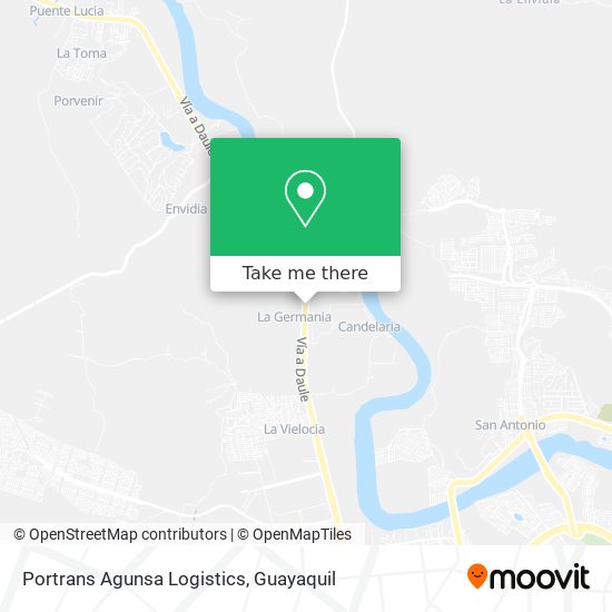Portrans Agunsa Logistics map