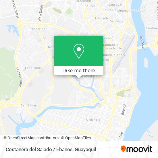 Costanera del Salado / Ebanos map