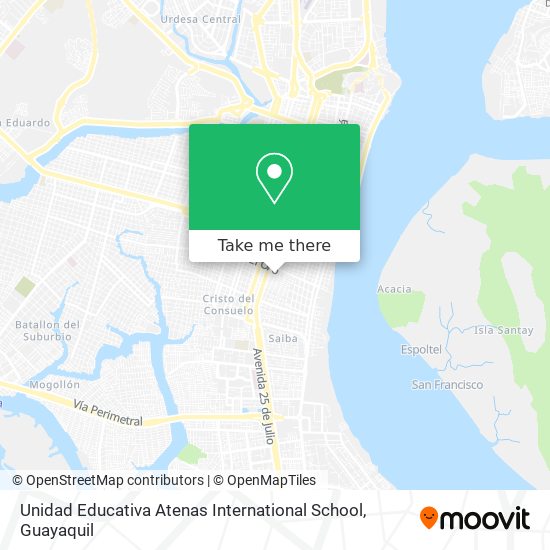 Unidad Educativa Atenas International School map