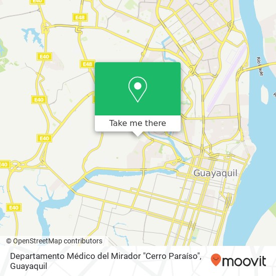 Departamento Médico del Mirador "Cerro Paraíso" map