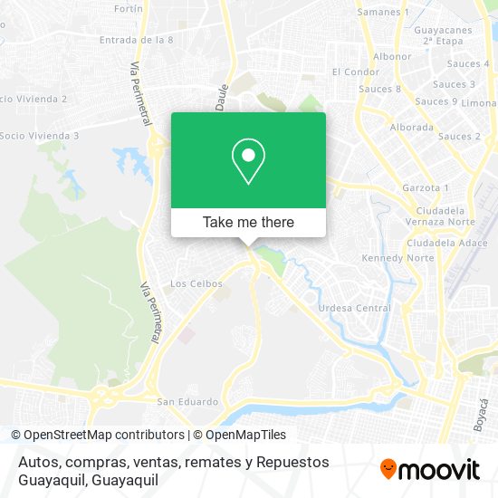 Mapa de Autos, compras, ventas, remates y Repuestos Guayaquil