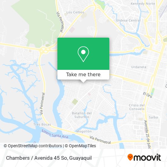 Chambers / Avenida 45 So map