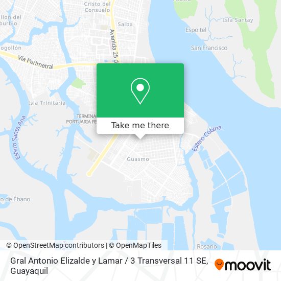 Gral Antonio Elizalde y Lamar / 3 Transversal 11 SE map