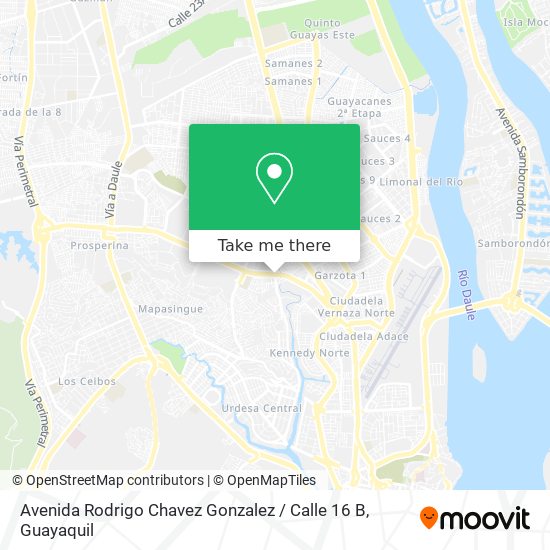 Avenida Rodrigo Chavez Gonzalez / Calle 16 B map