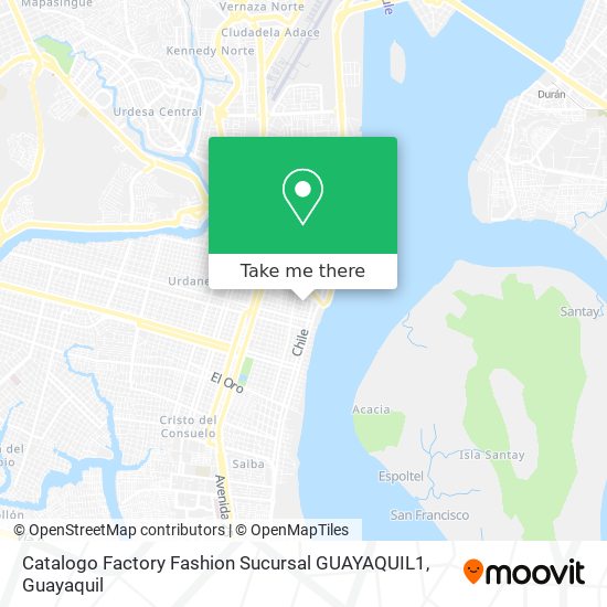 Catalogo Factory Fashion Sucursal GUAYAQUIL1 map
