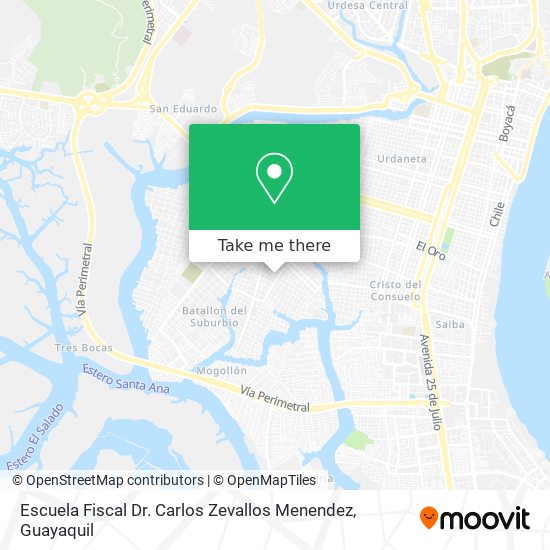 Escuela Fiscal Dr. Carlos Zevallos Menendez map