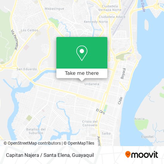 Capitan Najera / Santa Elena map
