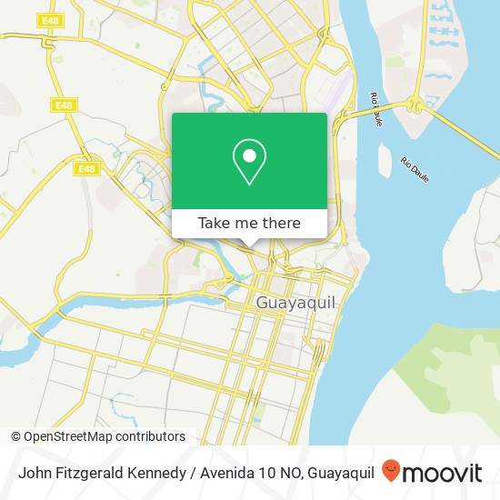 Mapa de John Fitzgerald Kennedy / Avenida 10 NO