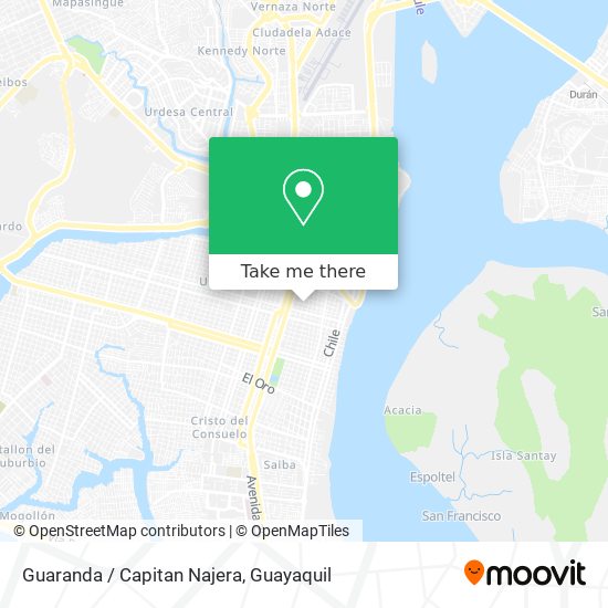 Guaranda / Capitan Najera map