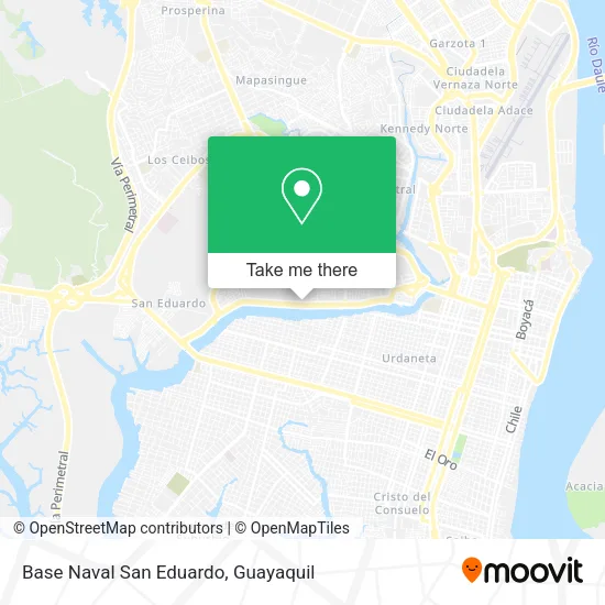 Base Naval San Eduardo map