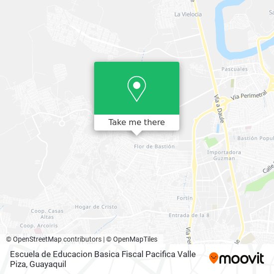 Mapa de Escuela de Educacion Basica Fiscal Pacifica Valle Piza