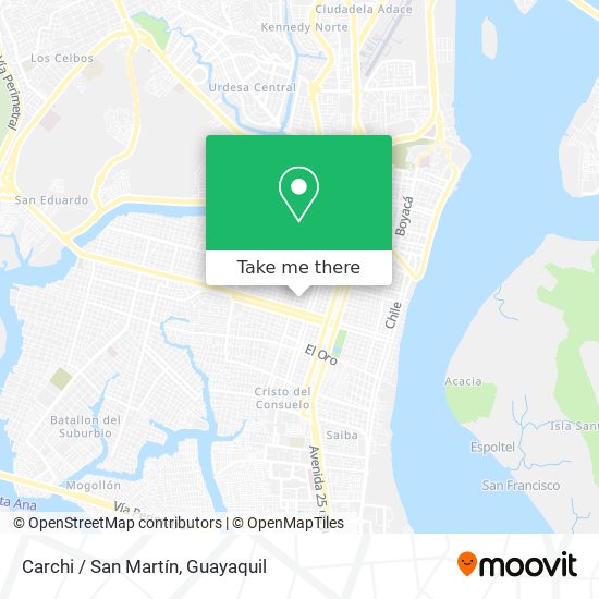 Carchi / San Martín map