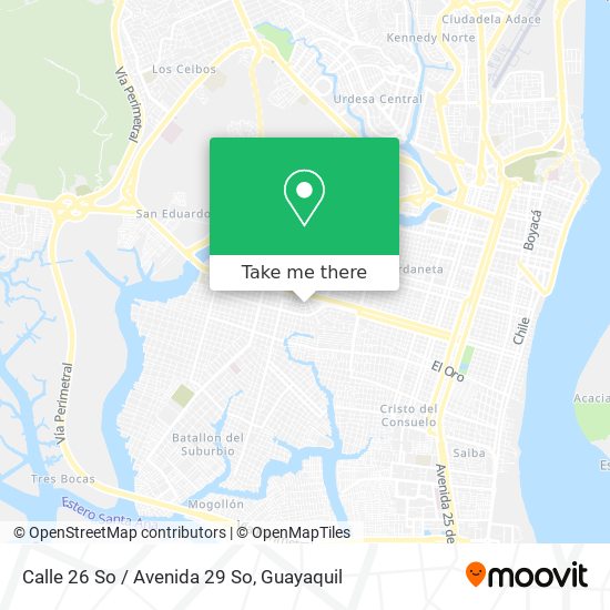Mapa de Calle 26 So / Avenida 29 So
