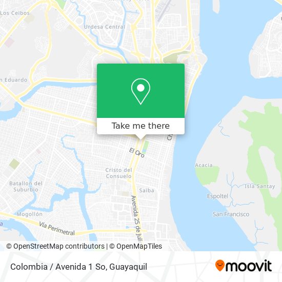 Colombia / Avenida 1 So map