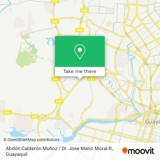 Abdón Calderón Muñoz / Dr. Jose Mario Moral R. map