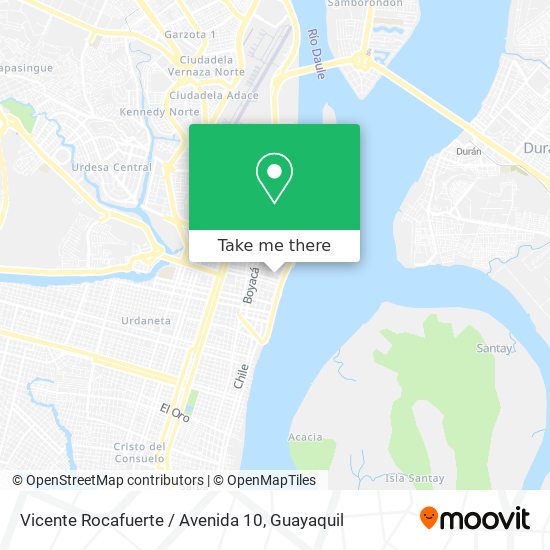 Vicente Rocafuerte / Avenida 10 map