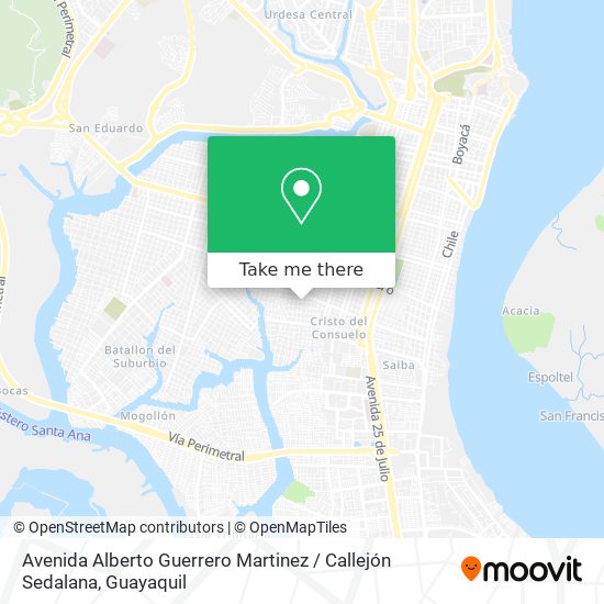 Avenida Alberto Guerrero Martinez / Callejón Sedalana map
